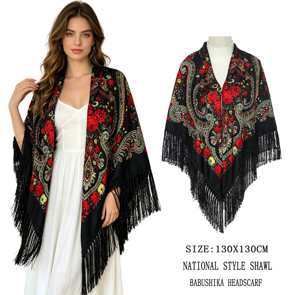 Home Textiles Blanket - 130cm New Russian Square Scarf for