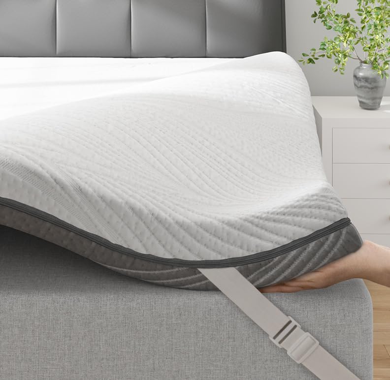Memory Foam Topper - 4in Memory Foam Mattress Topper King