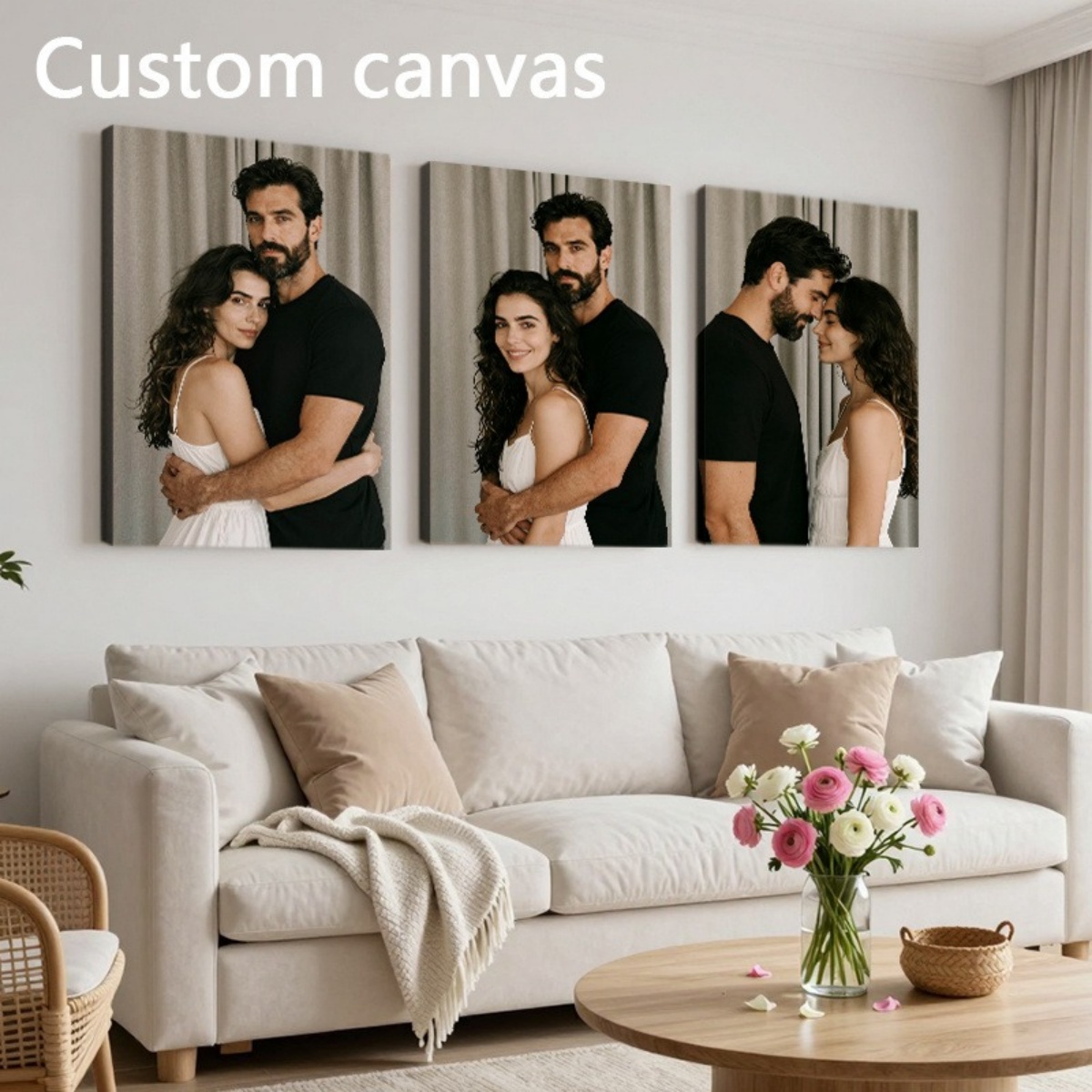 Home And Textiles Today - Set of 3 Custom Photo Decor