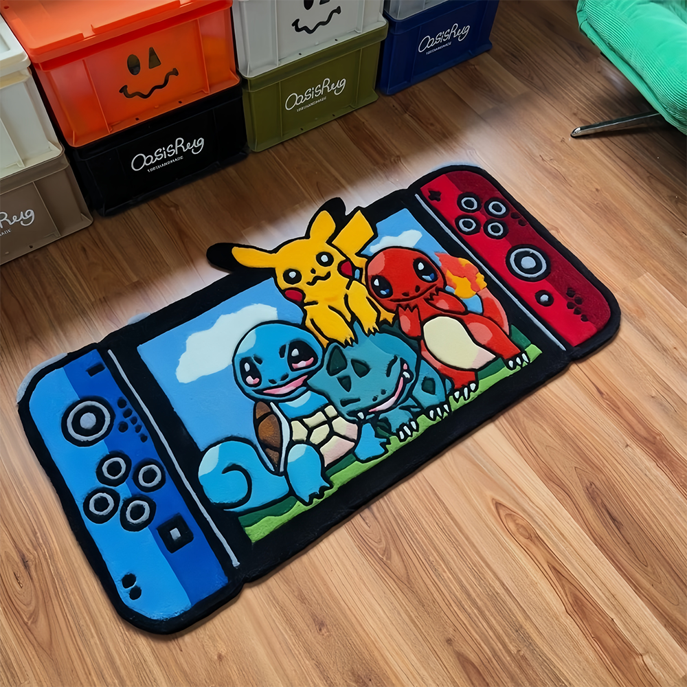 Home Textiles Blanket - Anime Cute Pokemon Switch Rug Floor
