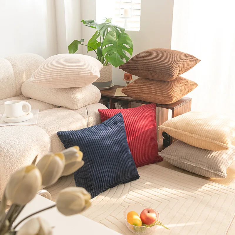 2026 Striped Faux Fur Throw Pi - Pillow Cover 20X20 บทวิจารณ์และราคา