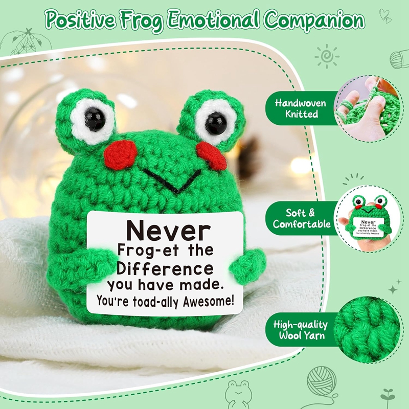 Funny Crochet Frog Figurines E - Home And Textiles Today บทวิจารณ์และราคา