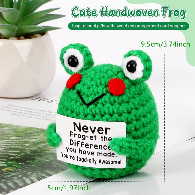 Funny Crochet Frog Figurines E - Home And Textiles Today บทวิจารณ์และราคา