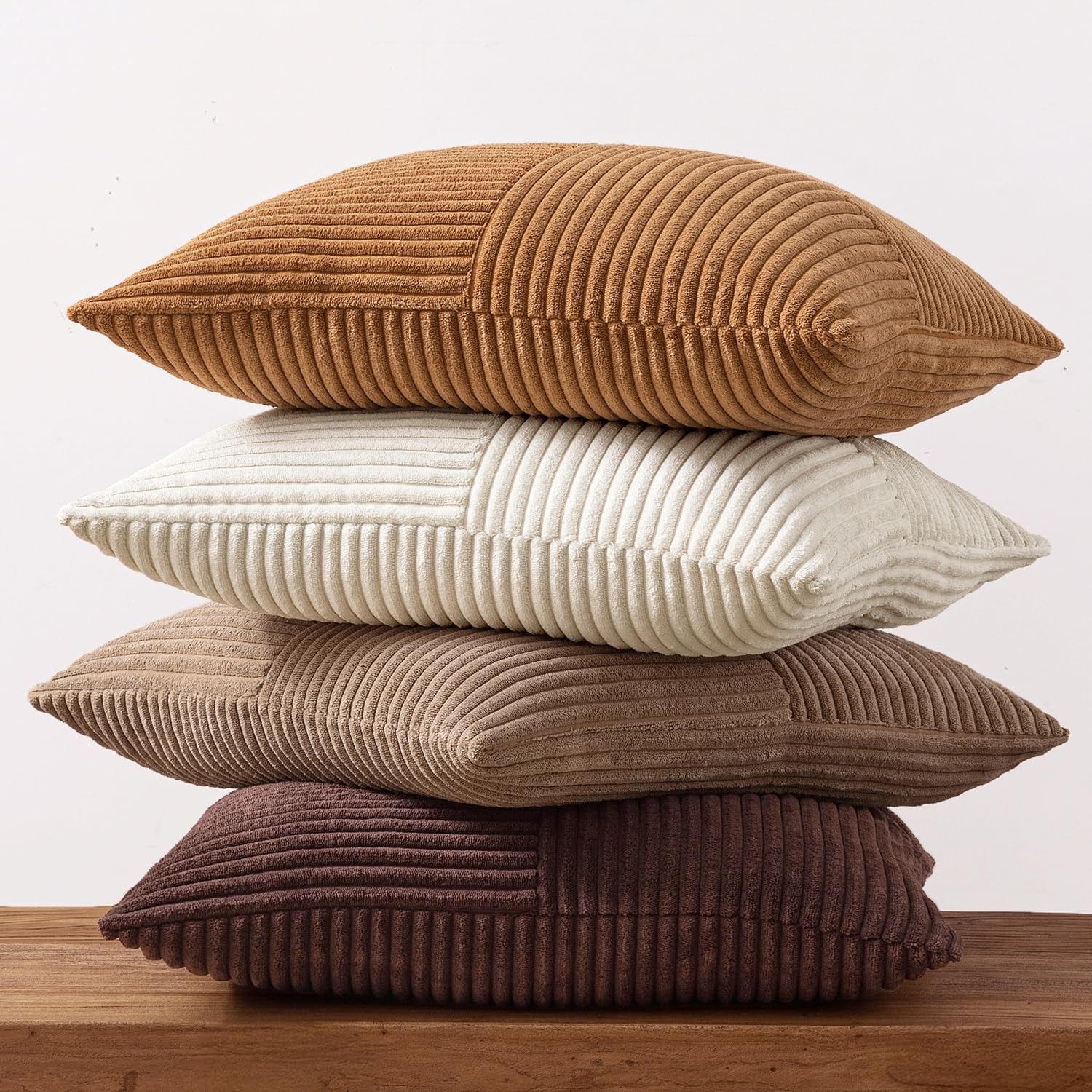 Brown Throw Pillow Covers 45x4 - Pillow Cover 20X20 บทวิจารณ์และราคา