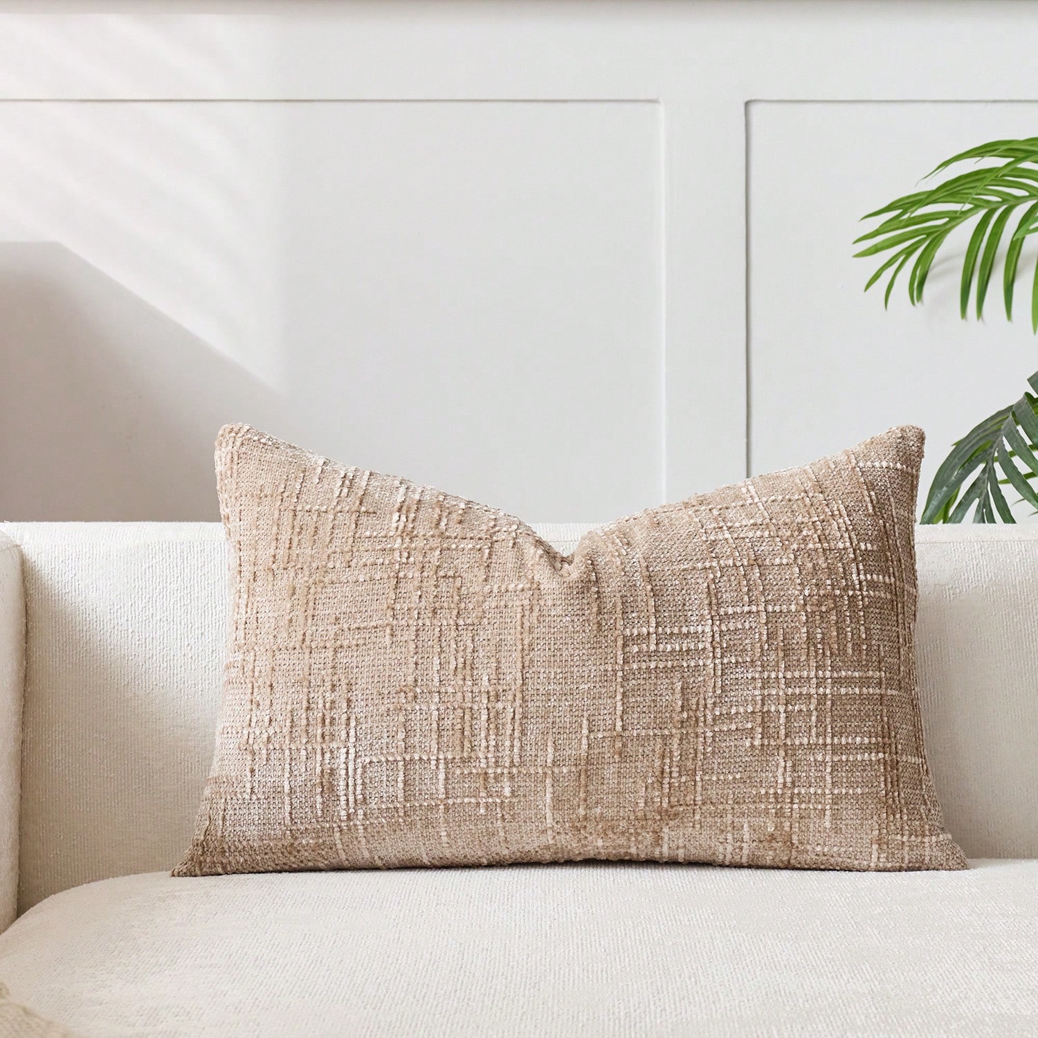 1pcs Khaiki Chenille Cushion C - Pillow Cover 20X20 บทวิจารณ์และราคา