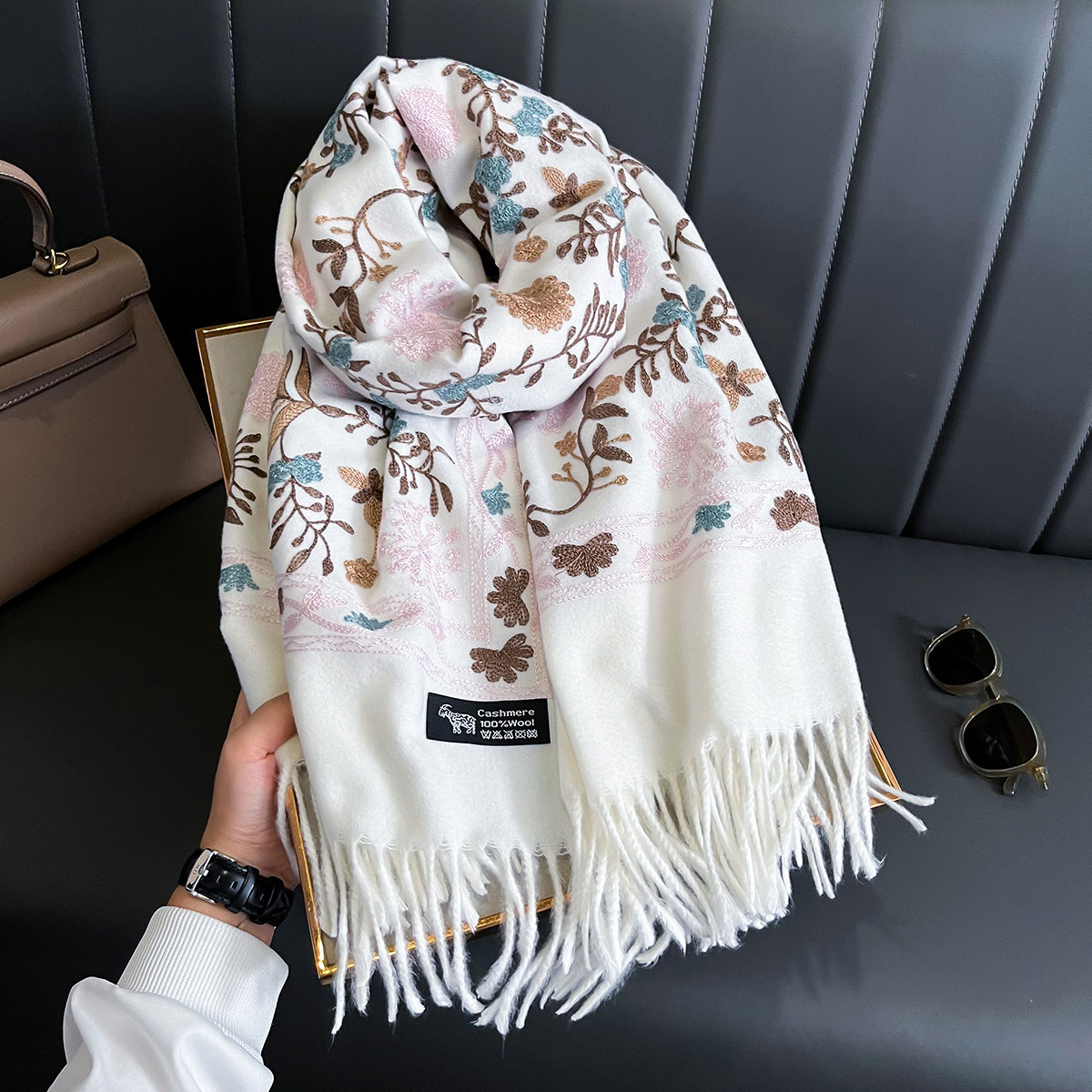 New Winter Warm Cashmere Scarf - Home Textiles Blanket บทวิจารณ์และราคา