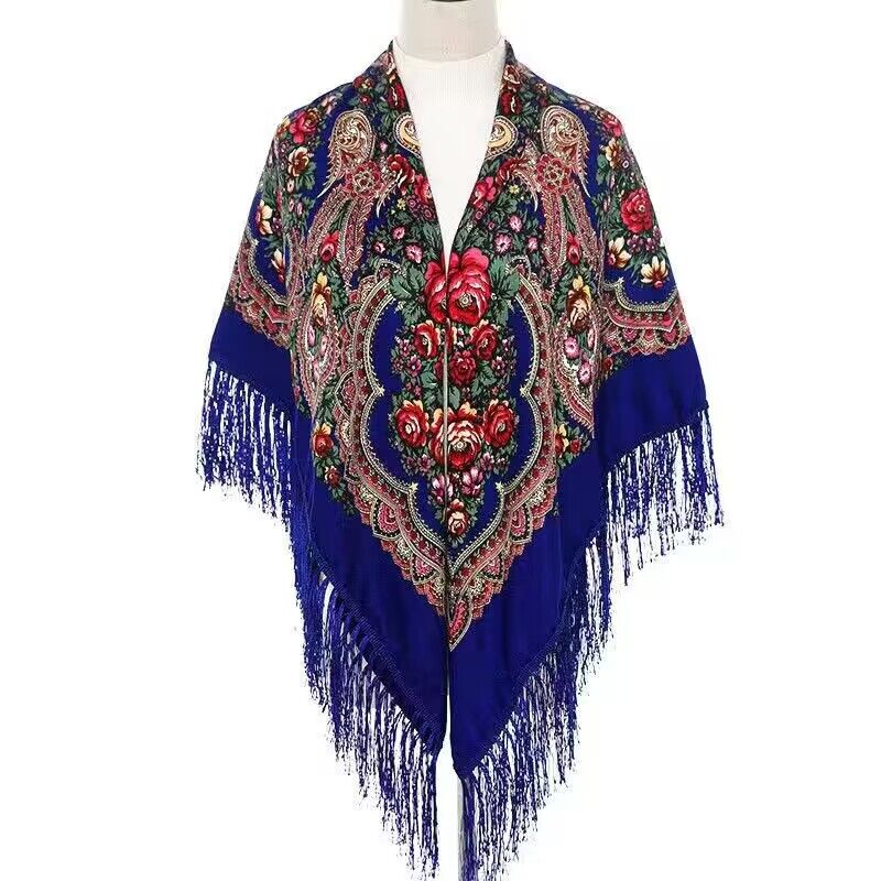 130*130cm Ethnic Printed Squar - Home Textiles Blanket บทวิจารณ์และราคา