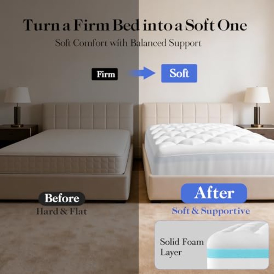 Cooling 4 lnch Size Dual Layer - Memory Foam Topper บทวิจารณ์และราคา