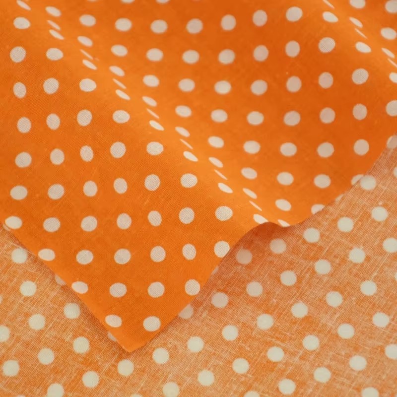 50X150CM White Orange Polka Do - Home Textiles Products บทวิจารณ์และราคา