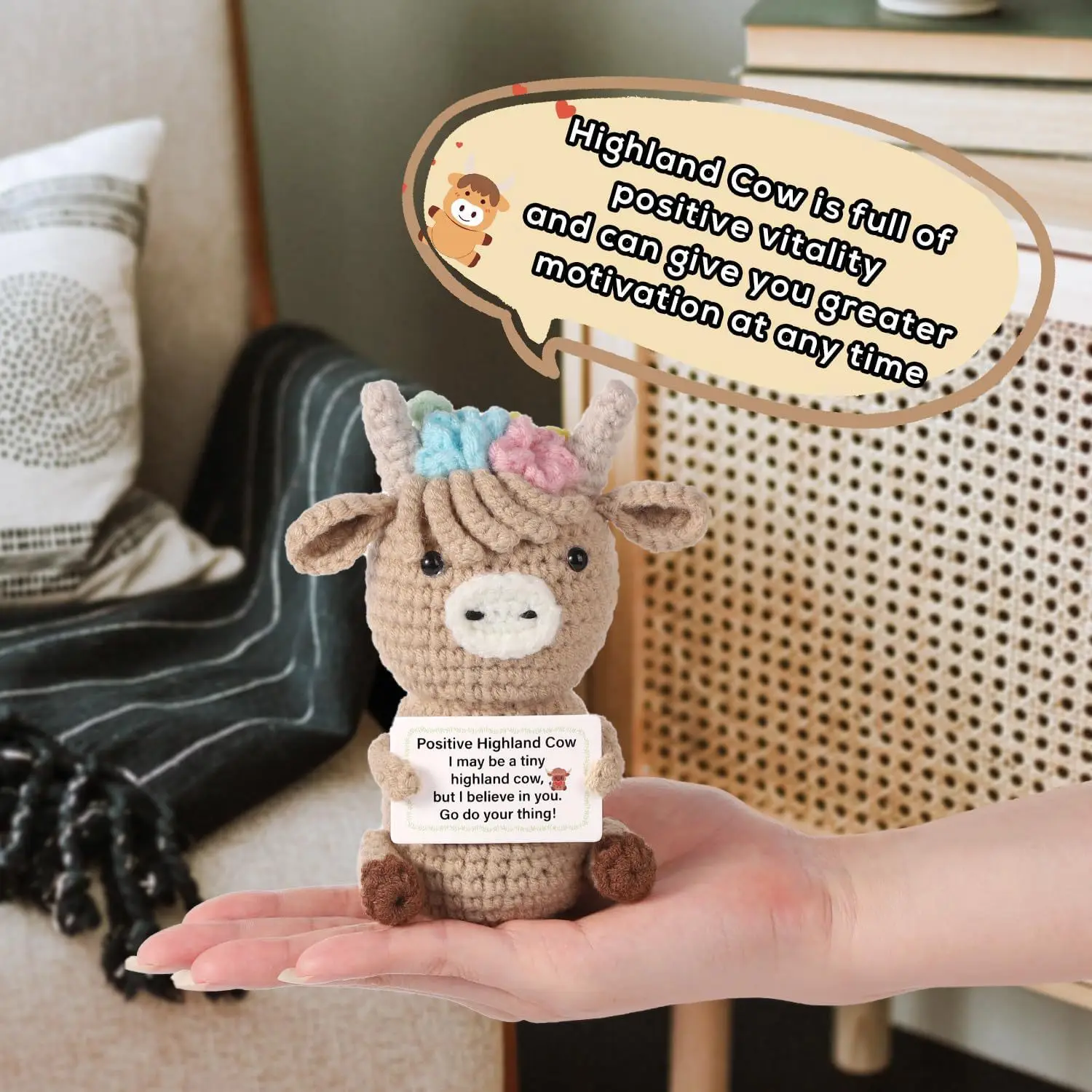 Crochet Emotional Cow Doll Dec - Home And Textiles Today บทวิจารณ์และราคา