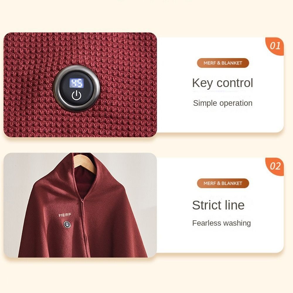 Fashion Wearable USB Electric  - Home Textiles Blanket บทวิจารณ์และราคา