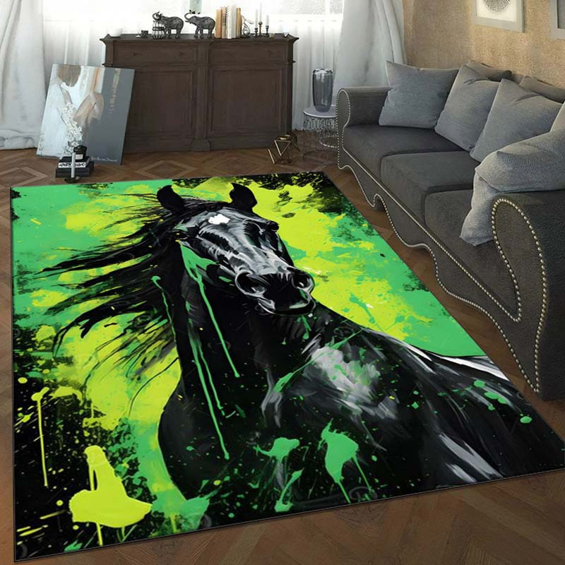 Abstract Horse Rug in Green an - Home Textiles Designer บทวิจารณ์และราคา