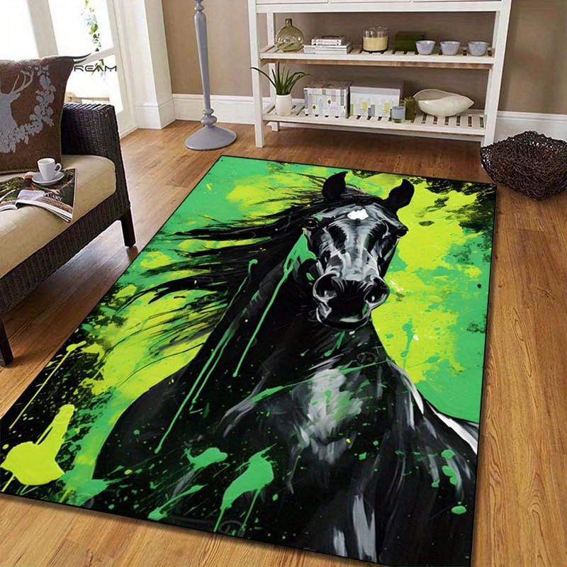 Abstract Horse Rug in Green an - Home Textiles Designer บทวิจารณ์และราคา