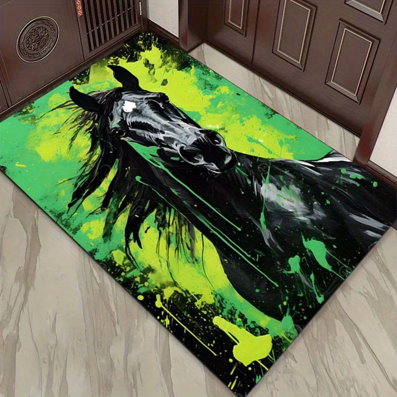 Abstract Horse Rug in Green an - Home Textiles Designer บทวิจารณ์และราคา