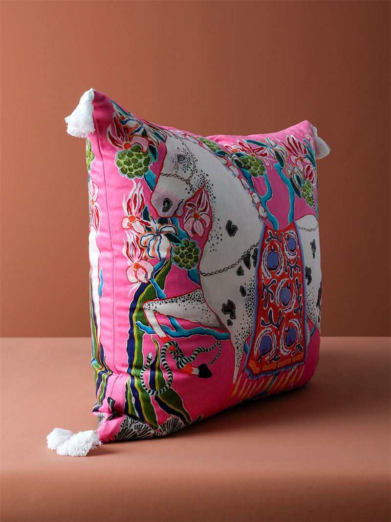 Chinoiserie Zebra With Asian P - Pillow Cover 20X20 บทวิจารณ์และราคา