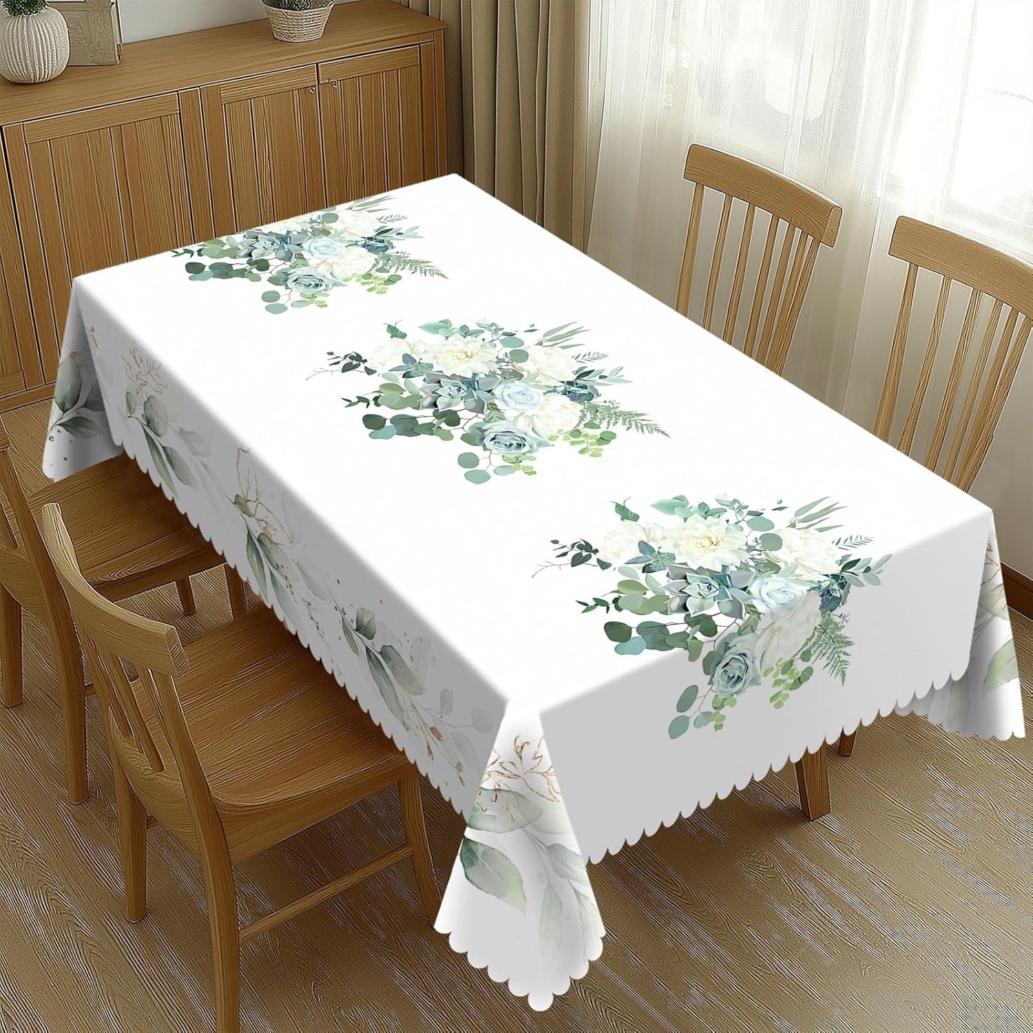 Watercolor Green Leaves Floral - Home Textiles Premium บทวิจารณ์และราคา