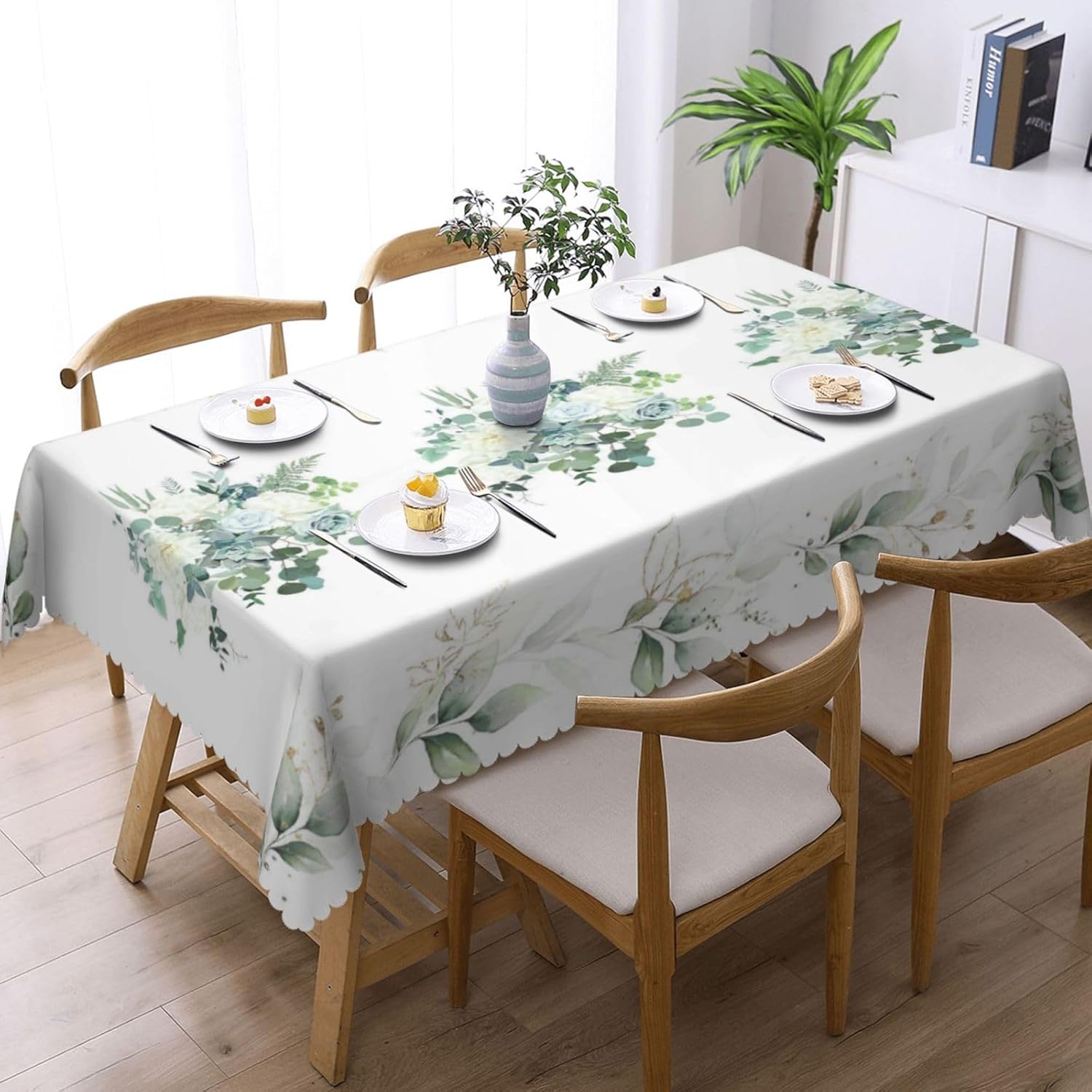 Watercolor Green Leaves Floral - Home Textiles Premium บทวิจารณ์และราคา