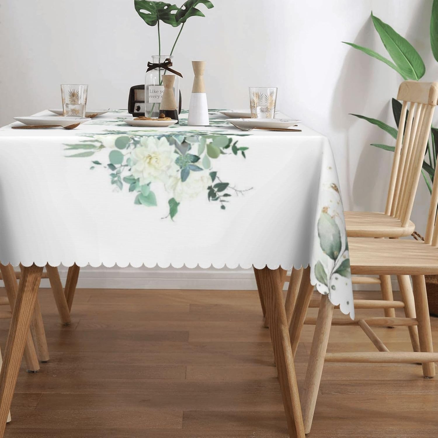 Watercolor Green Leaves Floral - Home Textiles Premium บทวิจารณ์และราคา