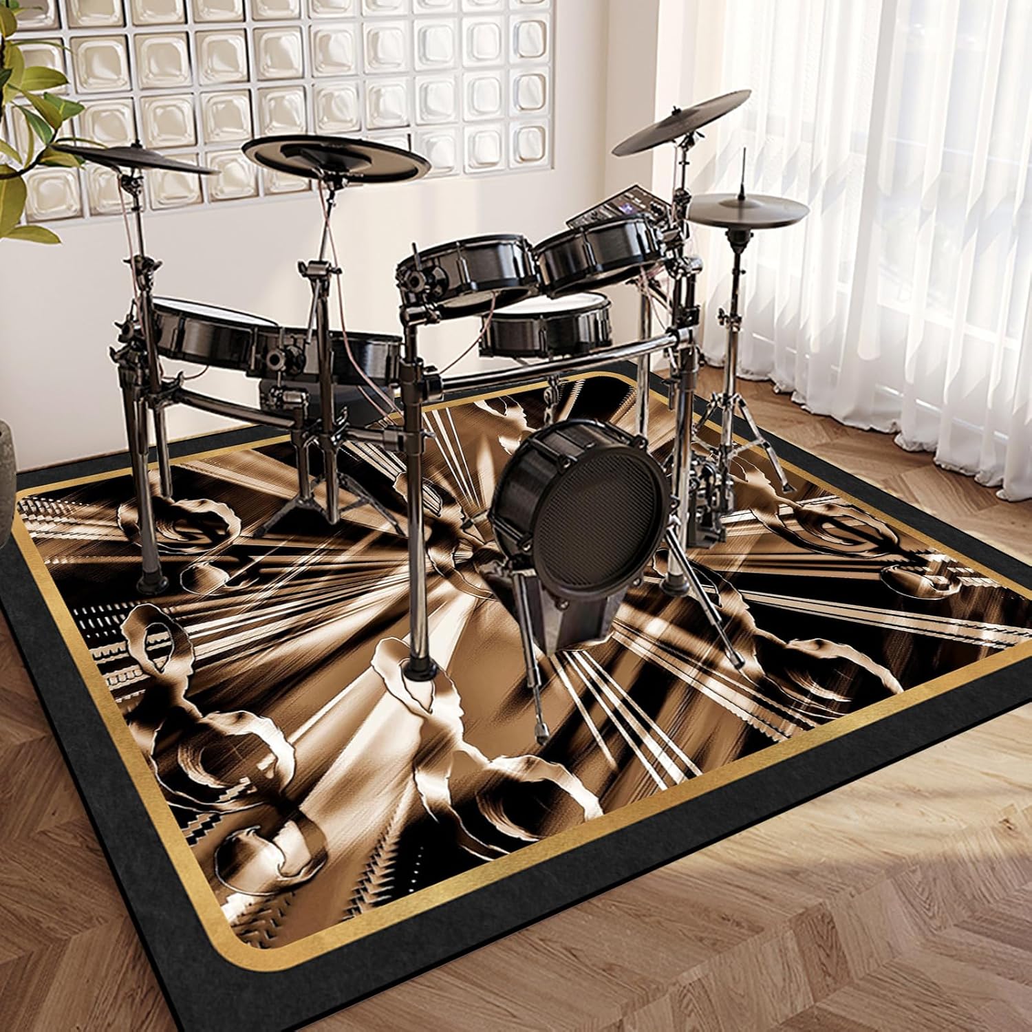Music Note G Clef Pattern Carp - Home Textiles Designer บทวิจารณ์และราคา