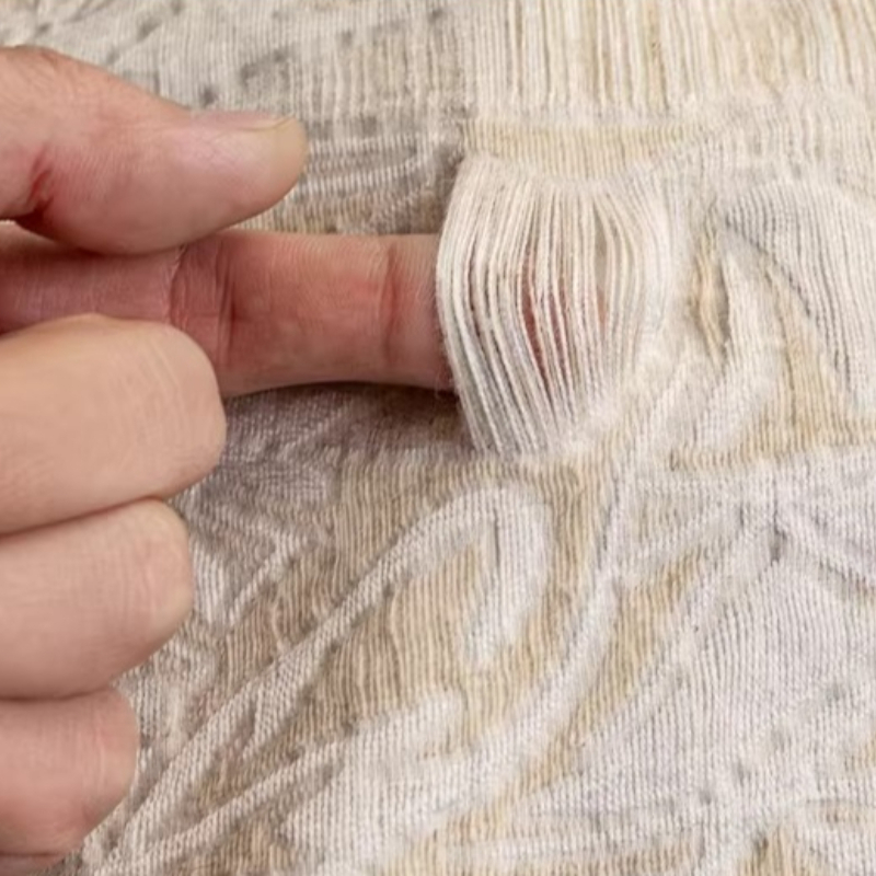 Beige Linen Jacquard Fabric Fl - Home Textiles Designer บทวิจารณ์และราคา