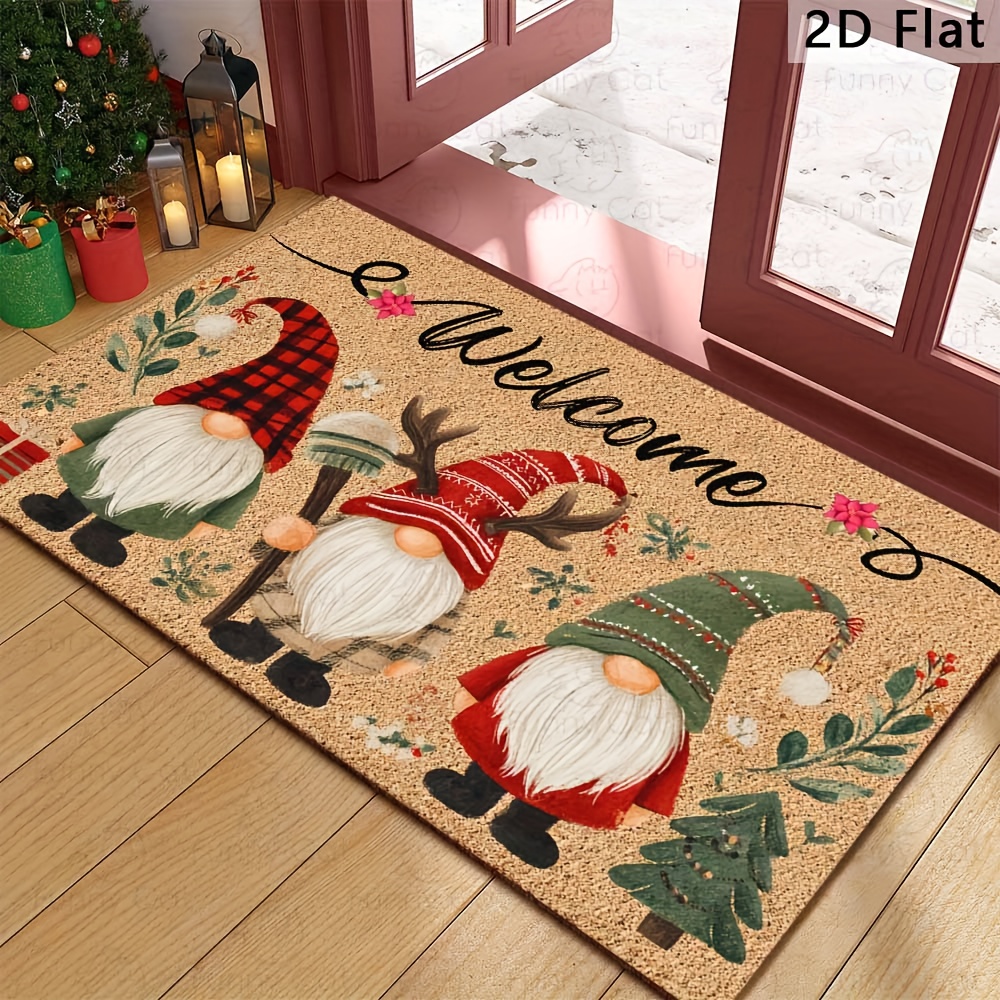 Christmas Gnome Welcome Mat Fe - Home Textiles Premium บทวิจารณ์และราคา