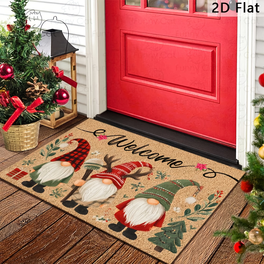 Christmas Gnome Welcome Mat Fe - Home Textiles Premium บทวิจารณ์และราคา