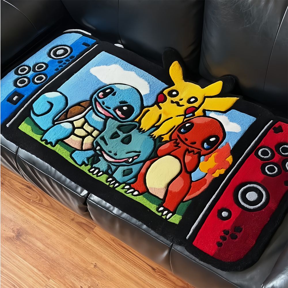 Anime Cute Pokemon Switch Rug  - Home Textiles Blanket บทวิจารณ์และราคา