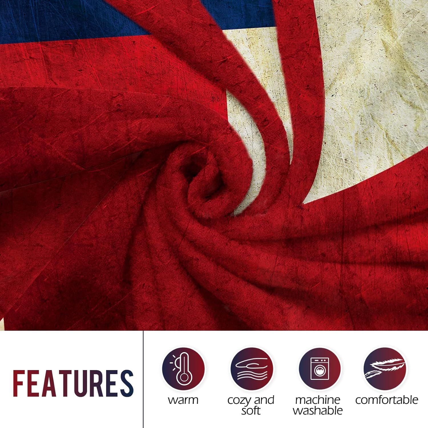 Levens Texas Flag Throw Blanke - Home Textiles Blanket บทวิจารณ์และราคา