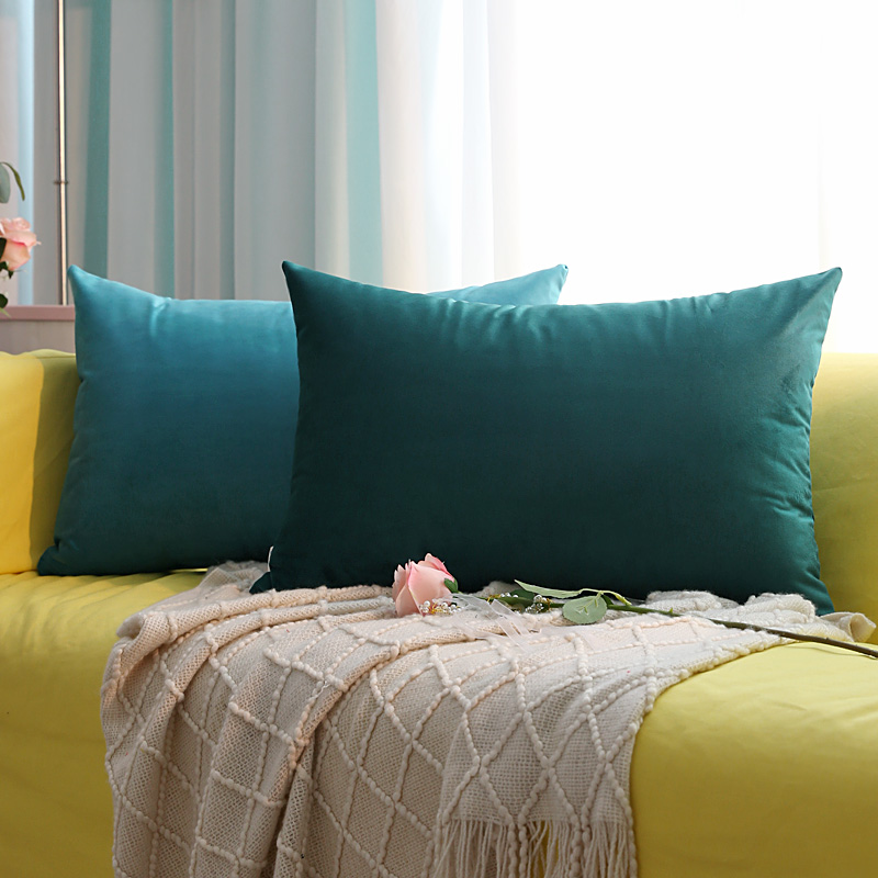 Soft Velvet Cushion Covers Pla - Pillow Cover 20X20 บทวิจารณ์และราคา