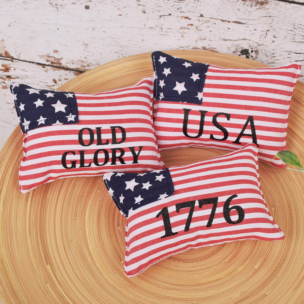 American Flag Mini Pillow Inde - Home And Textiles Today บทวิจารณ์และราคา