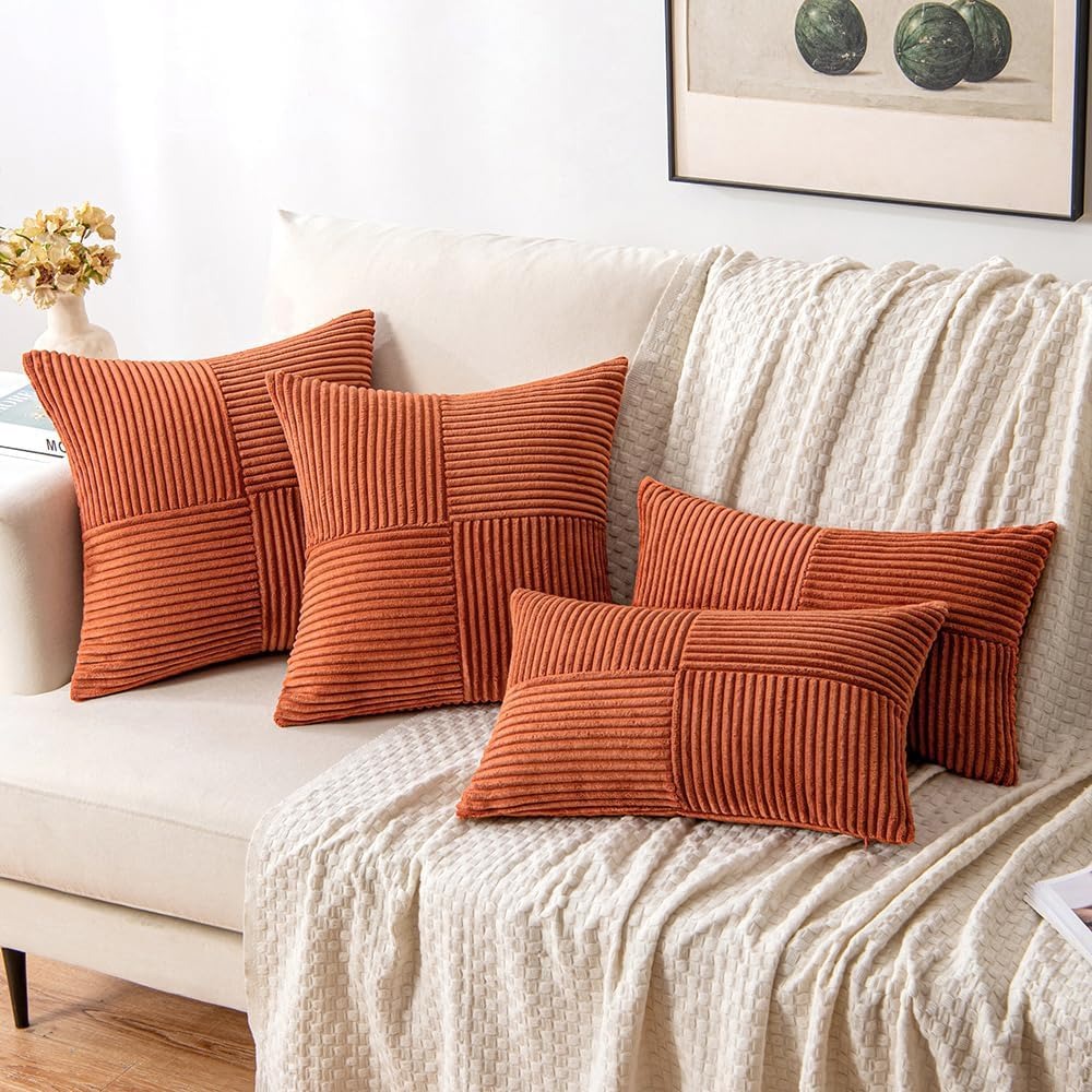Rust Boho Throw Pillow Cover 1 - Pillow Cover 20X20 บทวิจารณ์และราคา