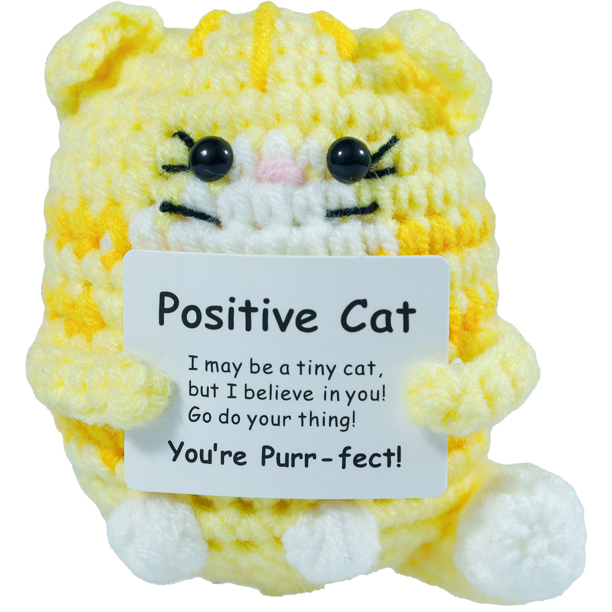 Funny Crochet Positive Cat Dol - Home And Textiles Today บทวิจารณ์และราคา