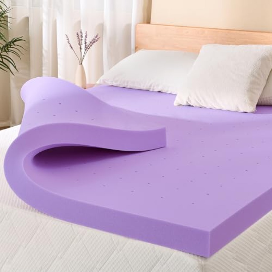 Lavender Scented Memory Foam M - Memory Foam Topper บทวิจารณ์และราคา