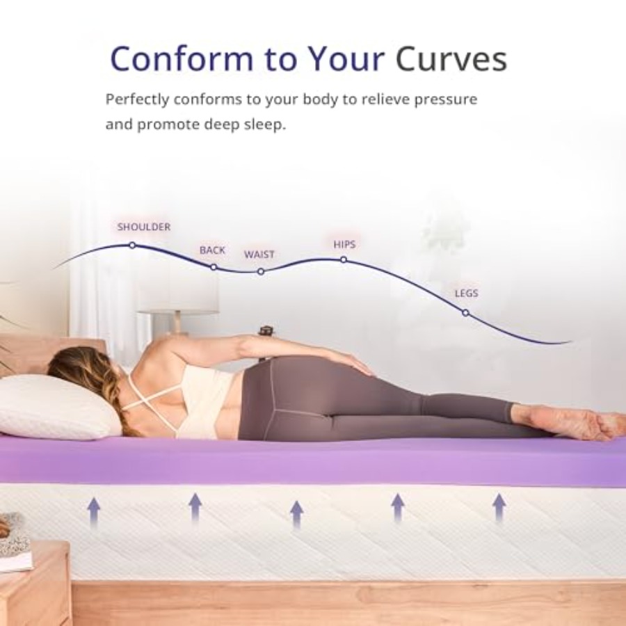 Lavender Scented Memory Foam M - Memory Foam Topper บทวิจารณ์และราคา