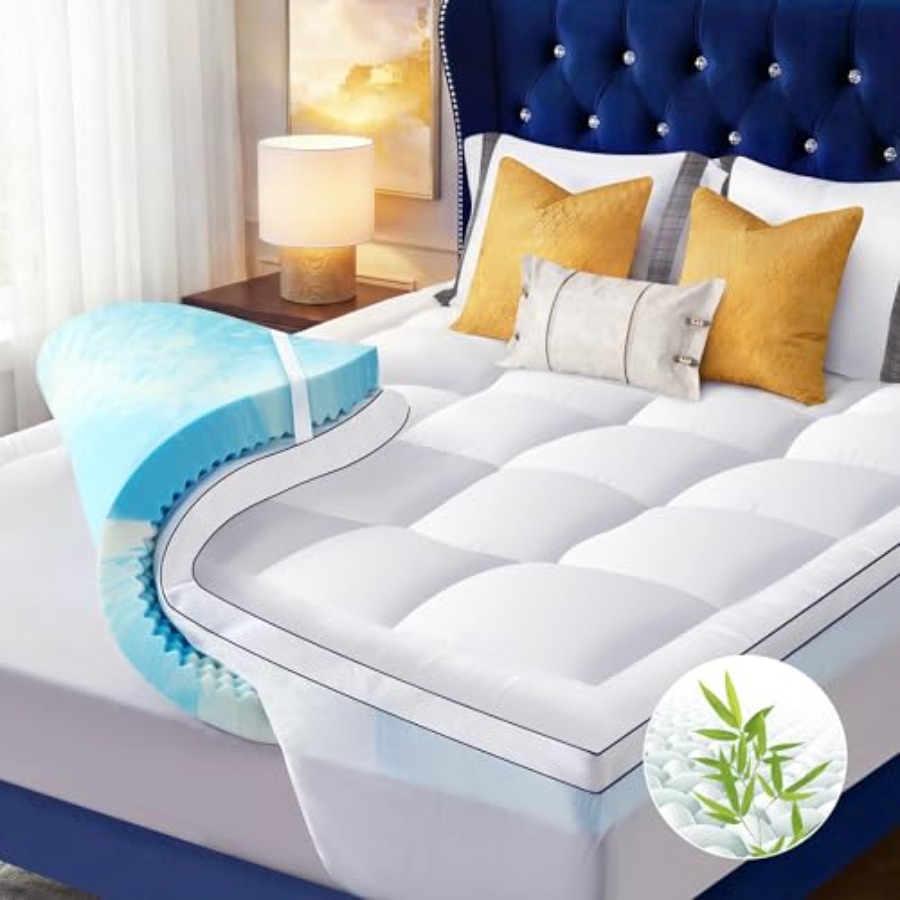 Size 4 Inch Dual Layer Mattres - Memory Foam Topper บทวิจารณ์และราคา