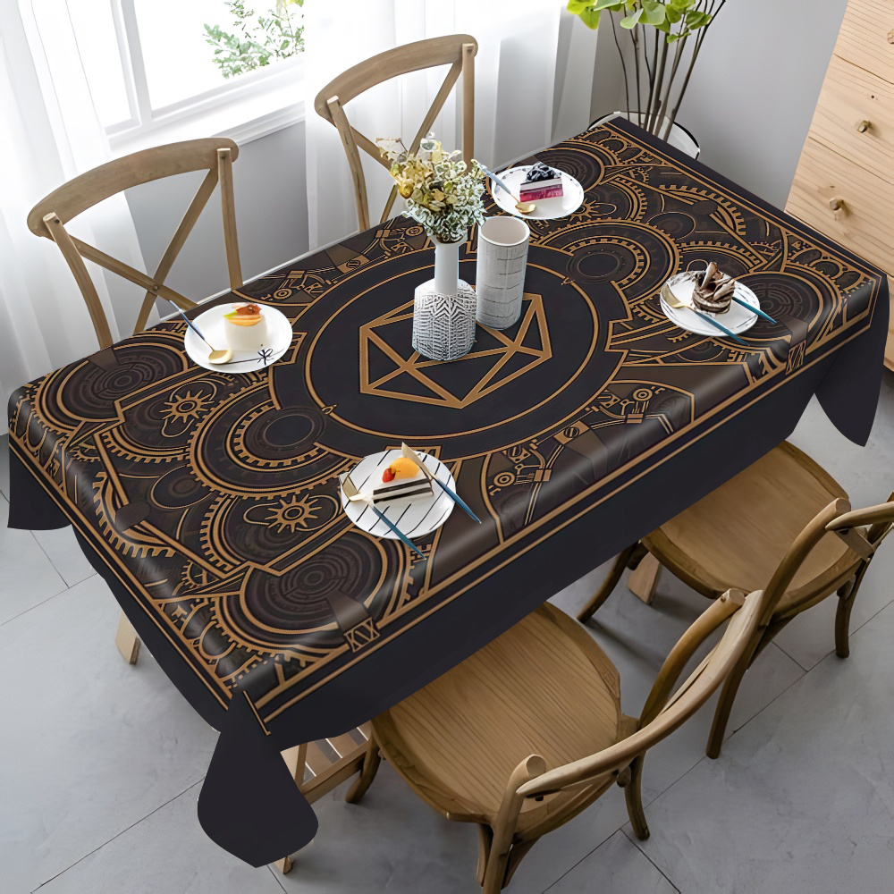 Steampunk Black Golden Gear Pa - Home Textiles Products บทวิจารณ์และราคา