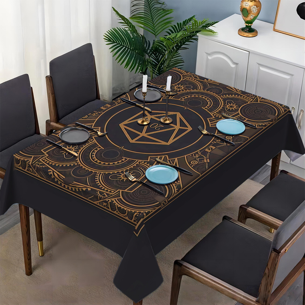 Steampunk Black Golden Gear Pa - Home Textiles Products บทวิจารณ์และราคา