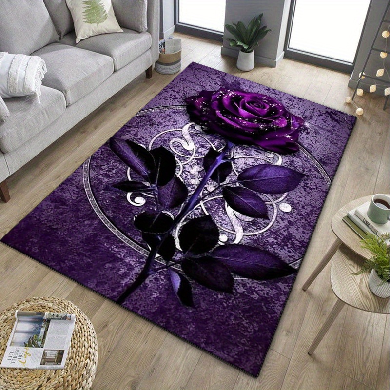 Purple Leaf Rug for Elegant Of - Home Textiles Designer บทวิจารณ์และราคา