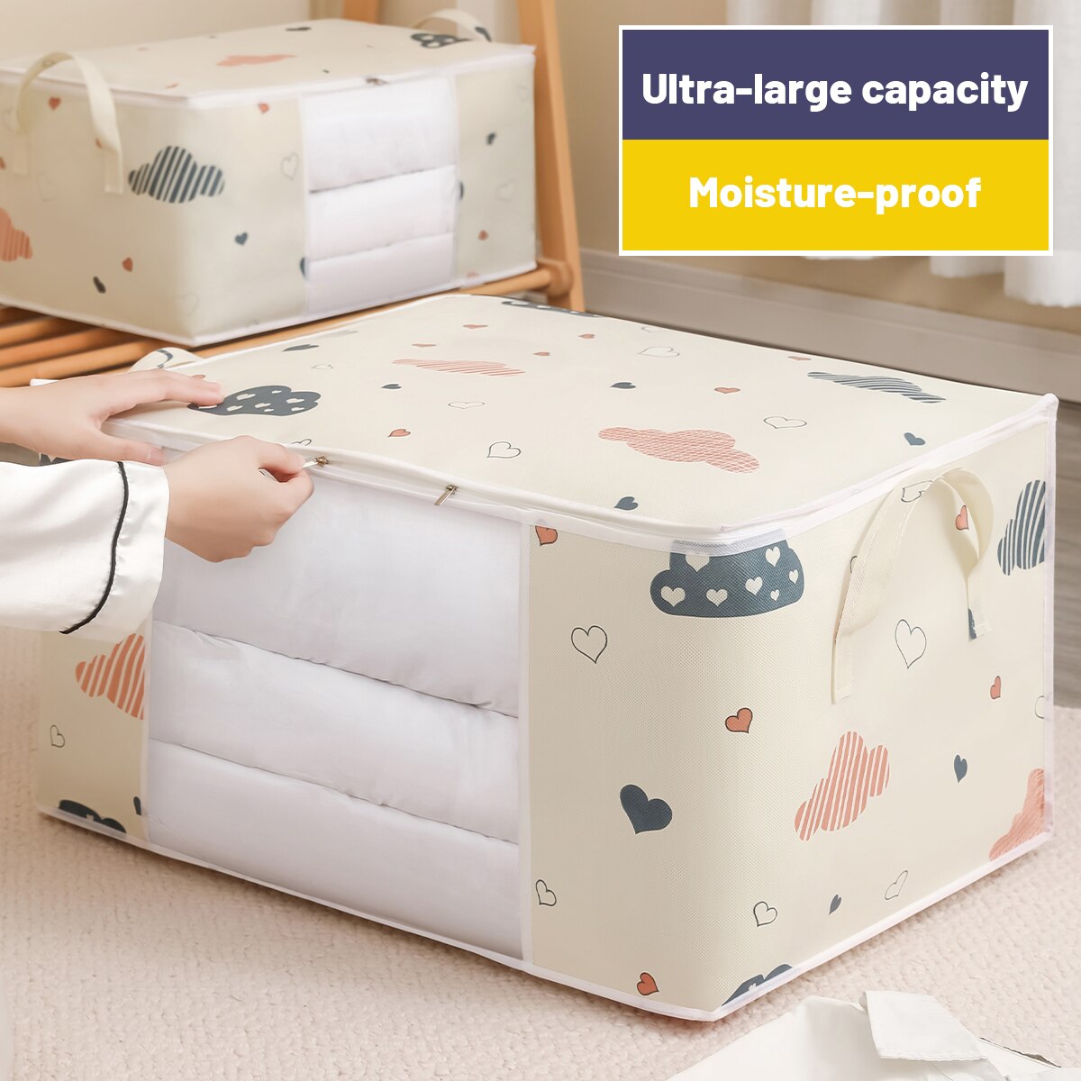 Large Capacity Clothes Storage - Home Textiles Blanket บทวิจารณ์และราคา