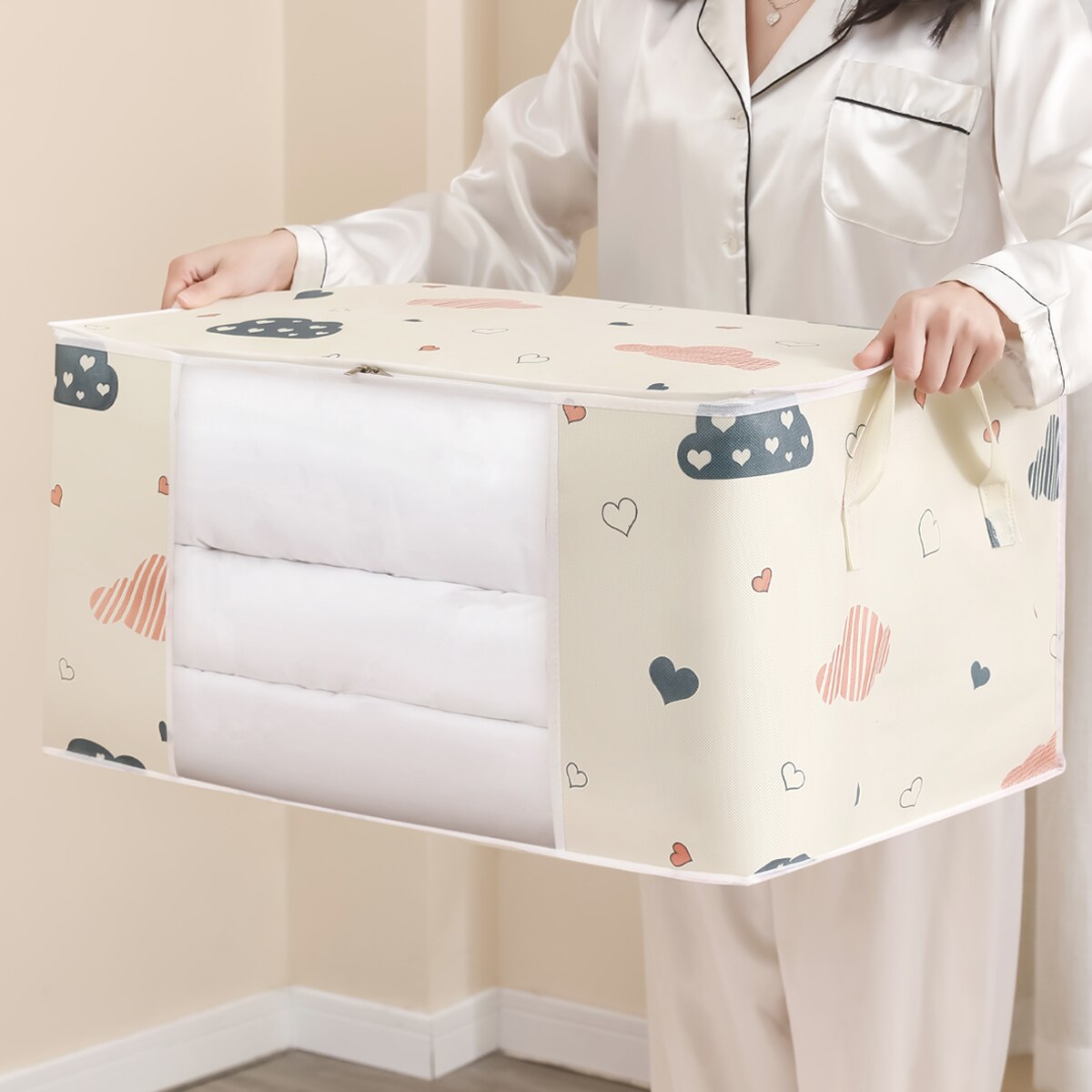 Large Capacity Clothes Storage - Home Textiles Blanket บทวิจารณ์และราคา