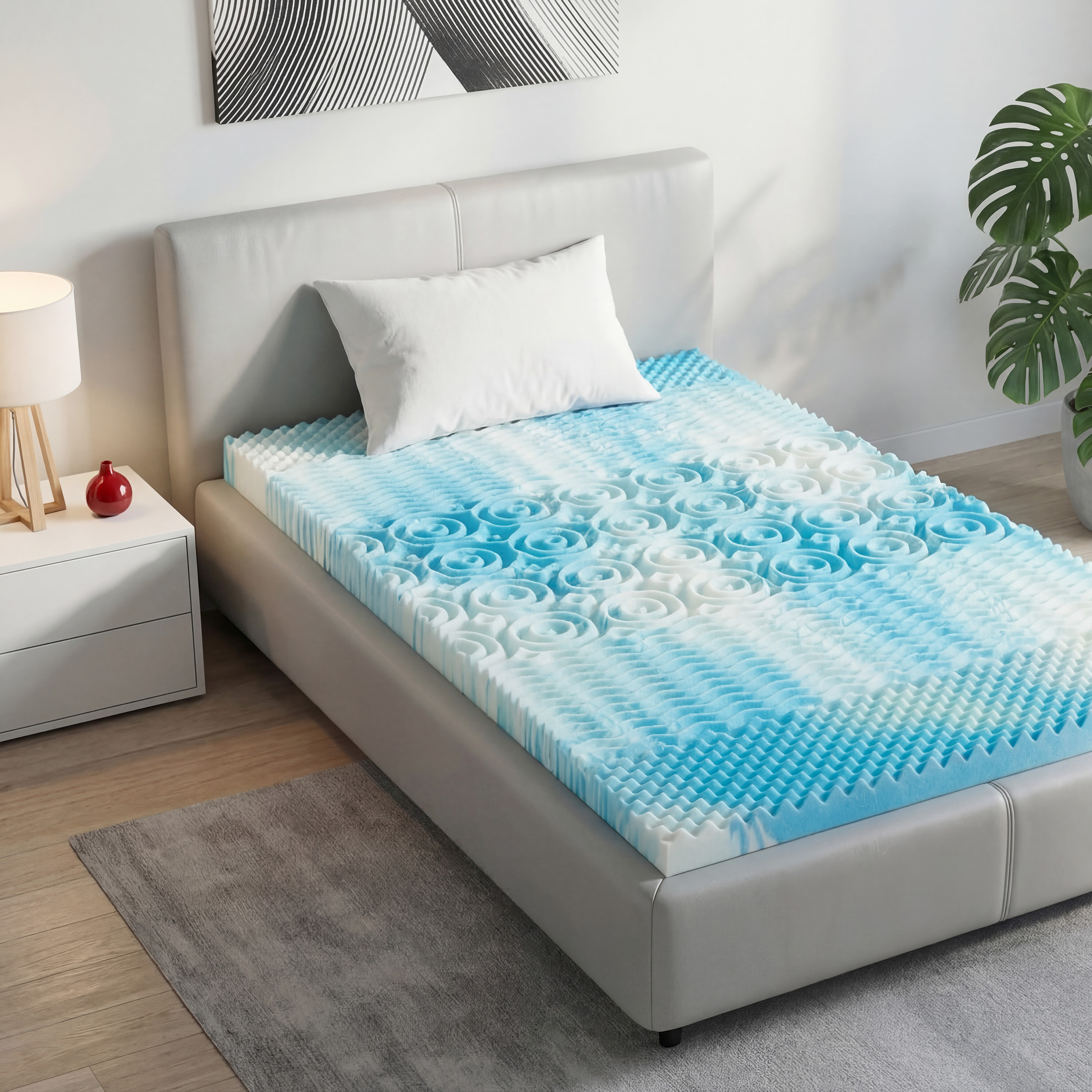 MCQ 2 Inch Memory Foam Mattres - Memory Foam Topper บทวิจารณ์และราคา