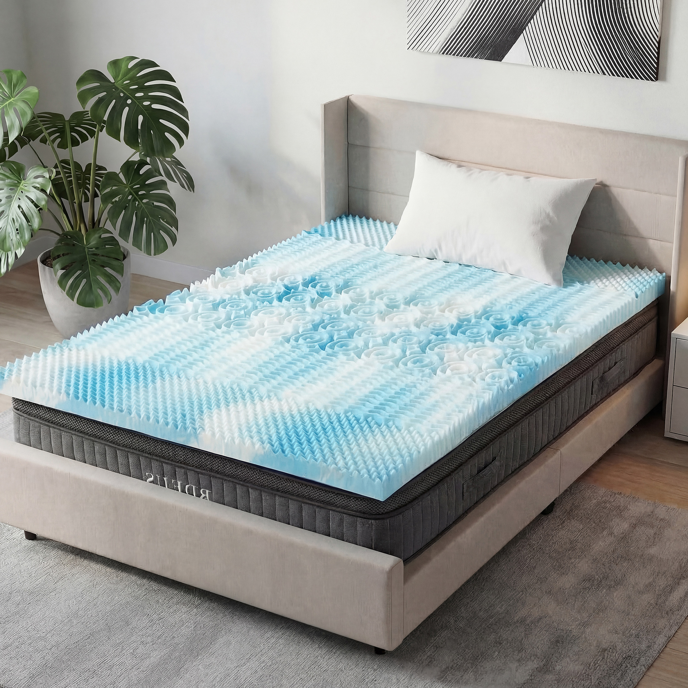 MCQ Memory Foam Mattress Toppe - Memory Foam Topper บทวิจารณ์และราคา