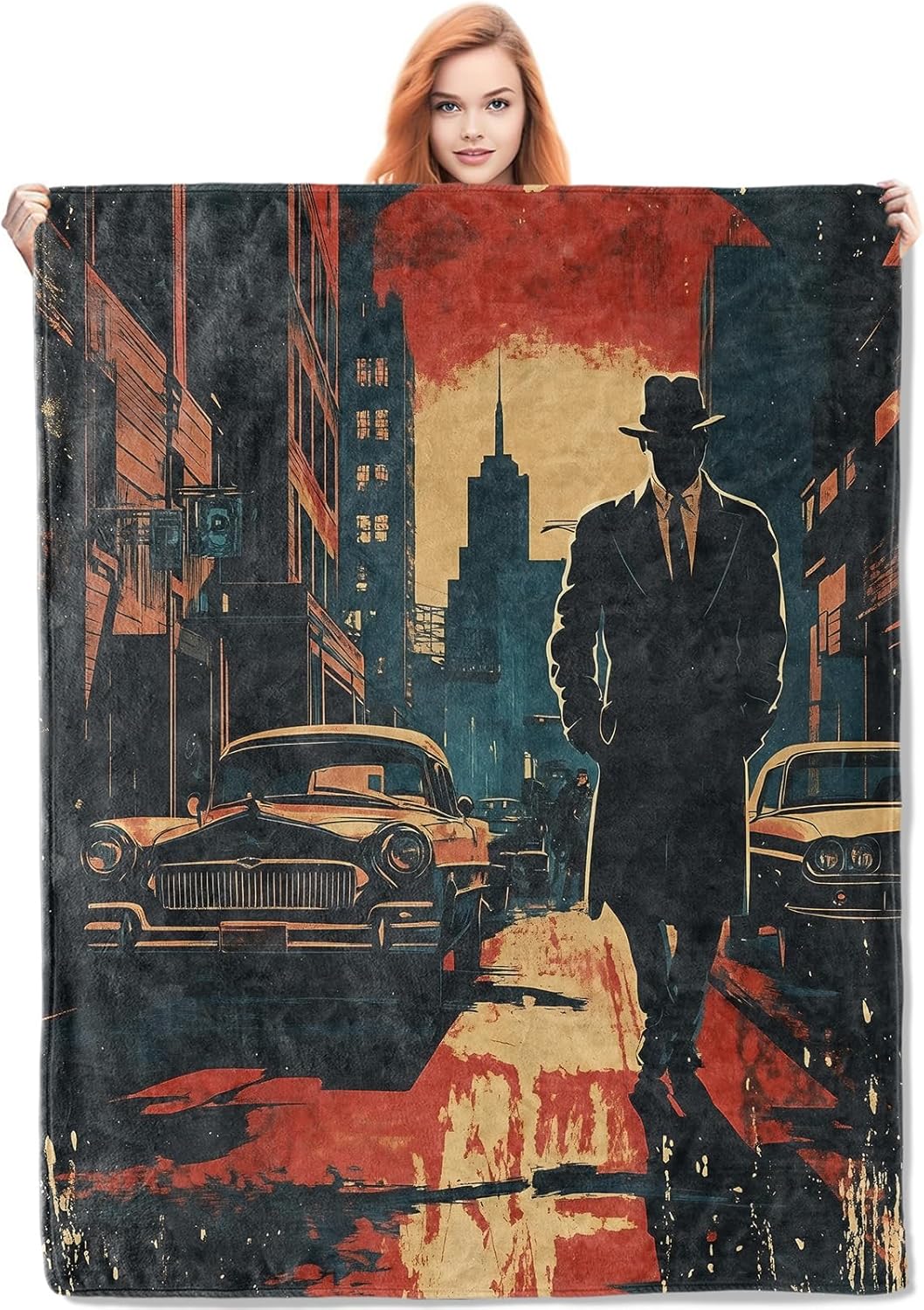 Noir Detective Blanket Gifts f - Home Textiles Blanket บทวิจารณ์และราคา