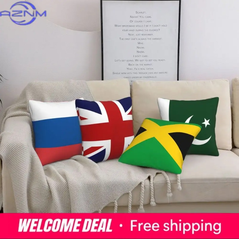 USA Australia Flag Print Cushi - Home Textiles Australia บทวิจารณ์และราคา