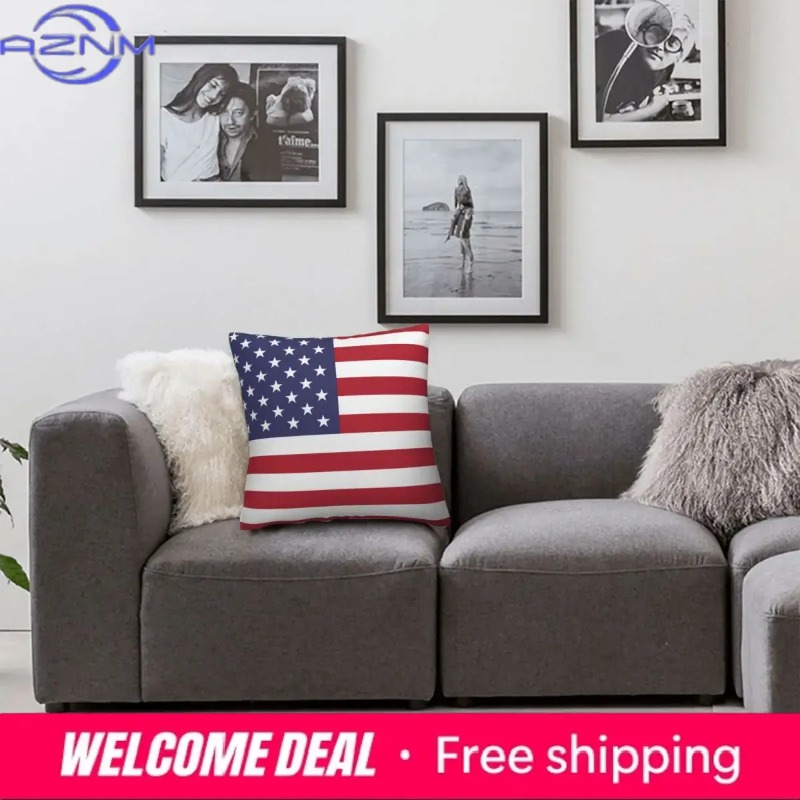 USA Australia Flag Print Cushi - Home Textiles Australia บทวิจารณ์และราคา