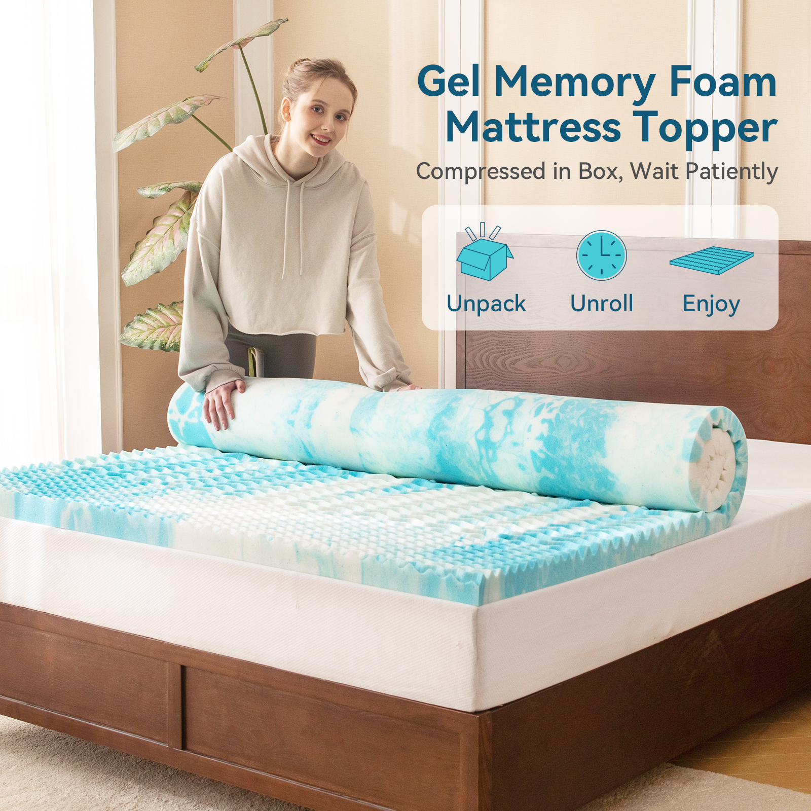 Hcore Mattress Topper, 5-Zone  - Memory Foam Topper บทวิจารณ์และราคา