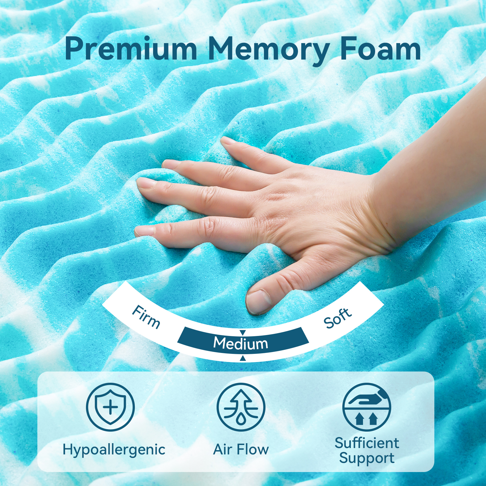 Hcore Mattress Topper, 5-Zone  - Memory Foam Topper บทวิจารณ์และราคา