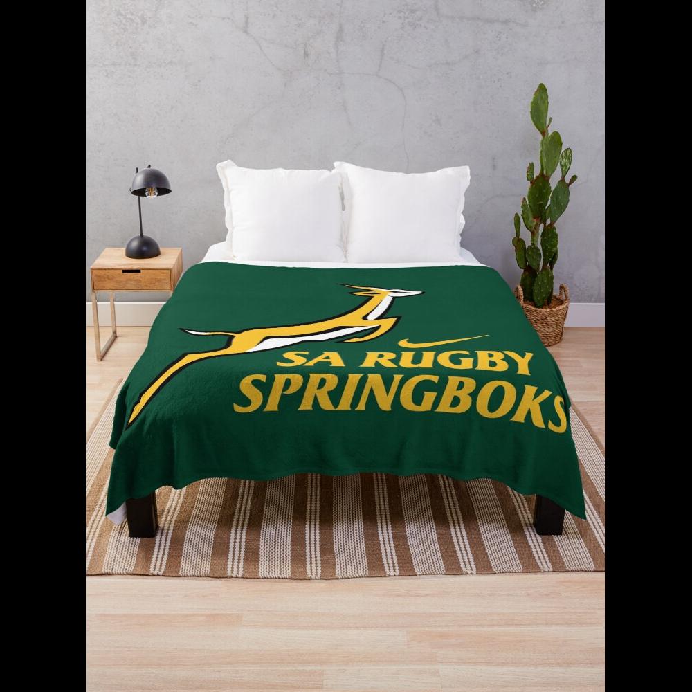 Springbok Rugby Throw Blanket  - Home Textiles Designer บทวิจารณ์และราคา