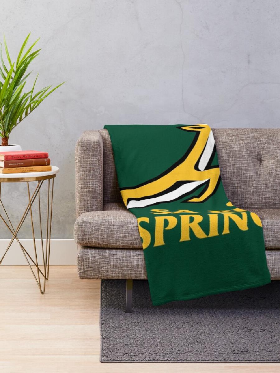 Springbok Rugby Throw Blanket  - Home Textiles Designer บทวิจารณ์และราคา