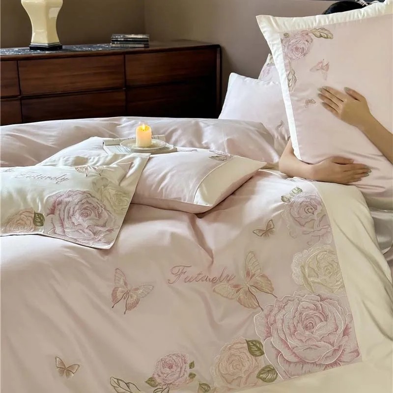 Premium Egyptian Cotton 4Pcs B - Home Textiles Premium บทวิจารณ์และราคา